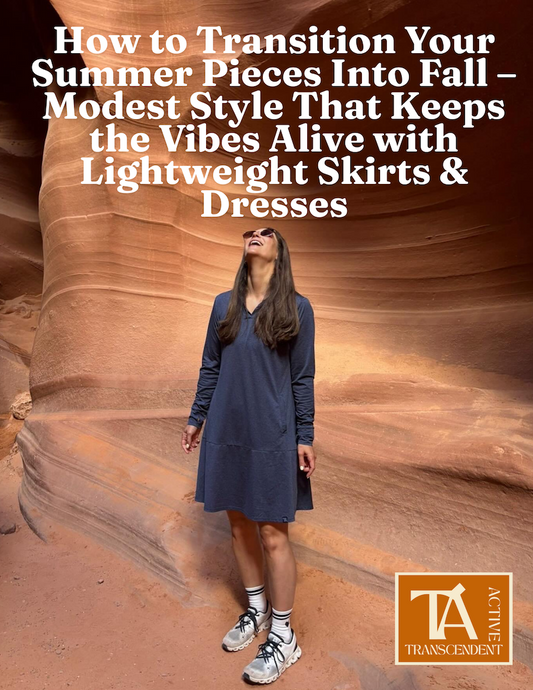 How to Transition Your Summer Pieces Into Fall – Modest Style Featuring Lightweight Skirts and Dresses Perfect for Layering and Seasonal Change by Transcendent Active