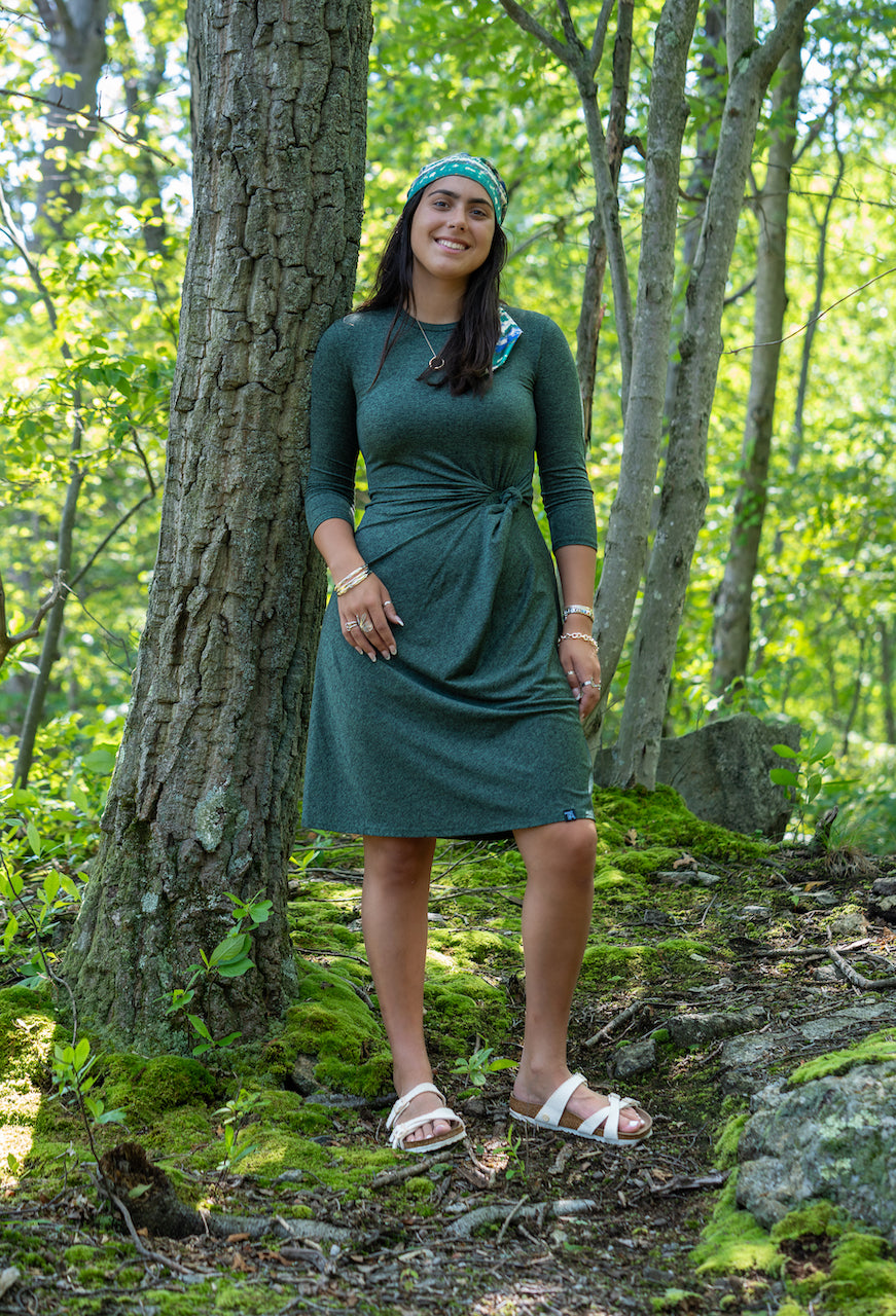 Knot Dress - Forest Green Transcendent Active