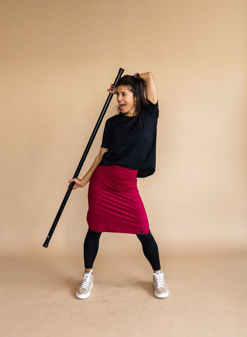 Recycled All Day Active Skirt - Maroon Transcendent Active