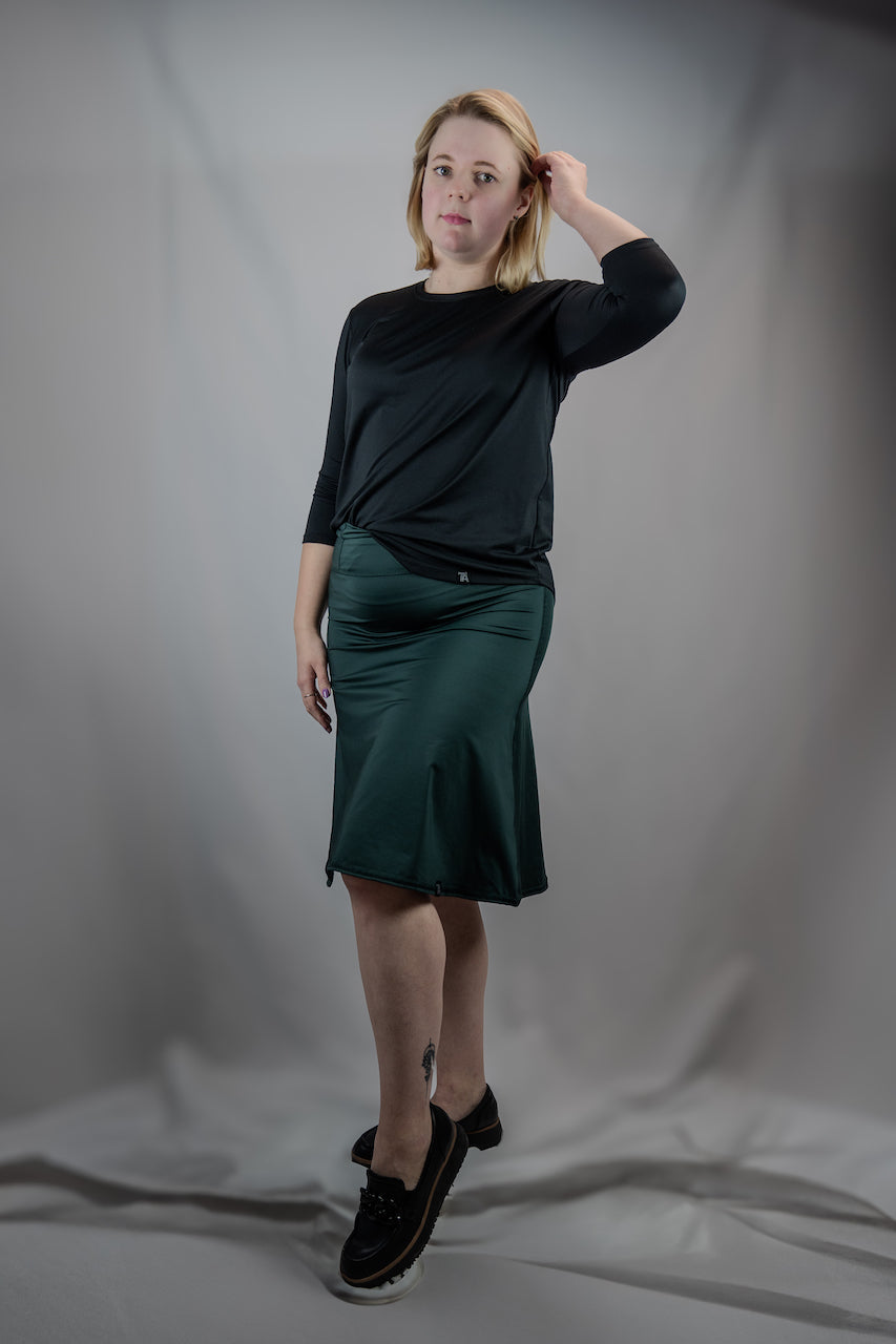 Skate Skirt - Forest Green Transcendent Active