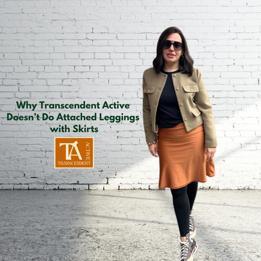 All Day Active Skirt Non Attached Skirt with Leggings | Transcendent Active - Modest & Versatile Activewear