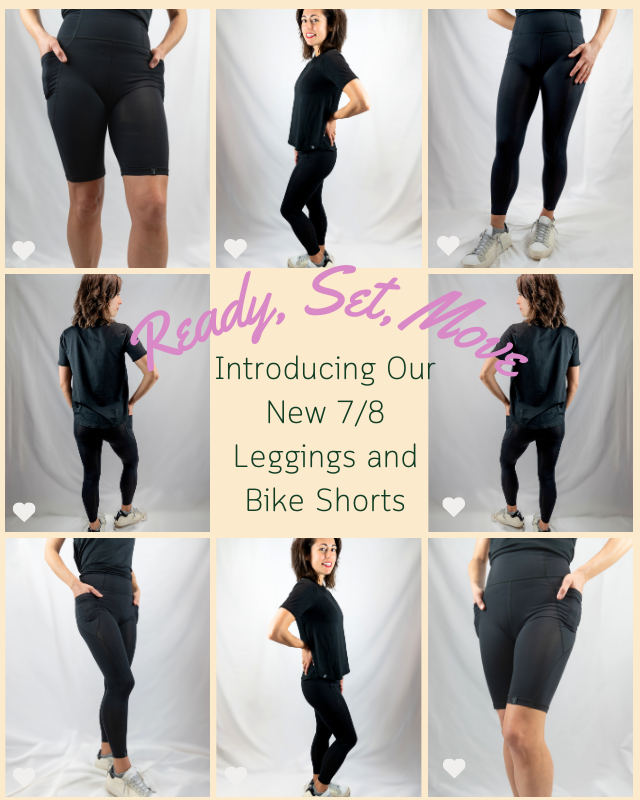 Black 7/8 Leggings & Biker Shorts with Pockets – Recycled & Eco-Friendly | Transcendent Active