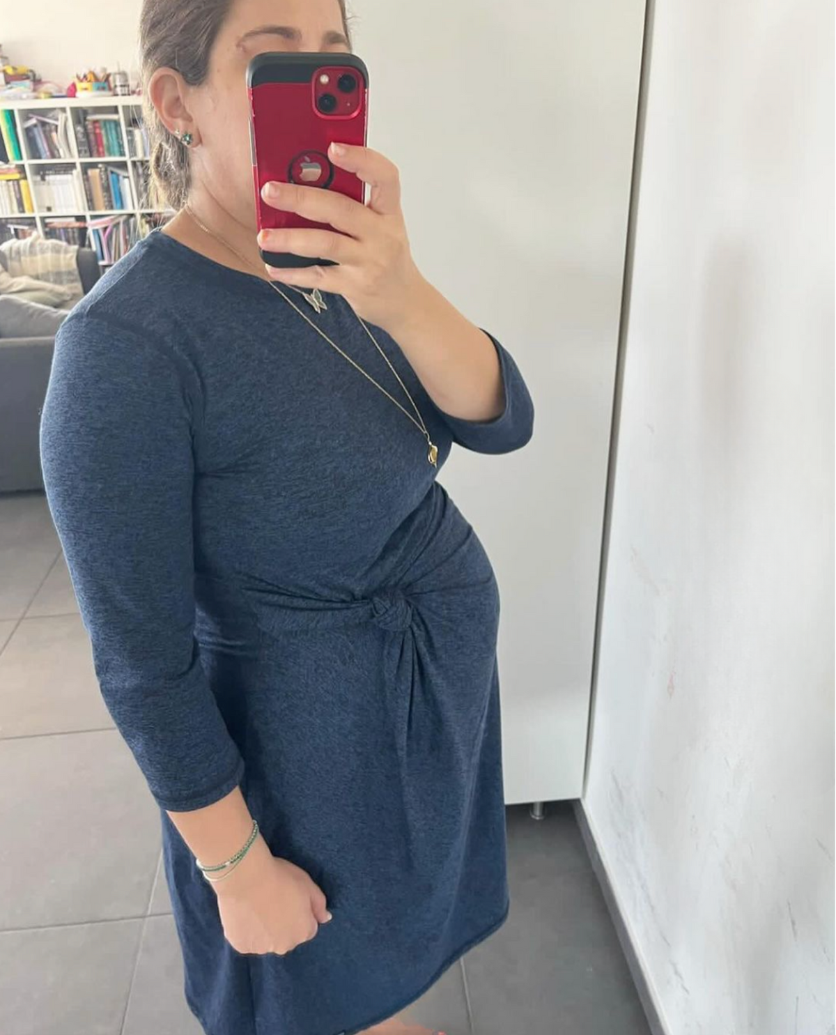 Modest Maternity Knot Dress