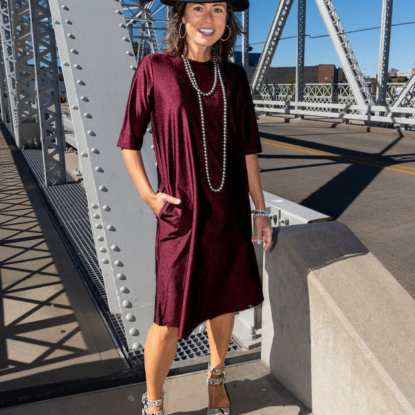 Jet Set Dress - Pinot Transcendent Active