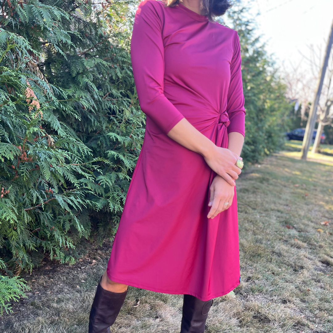 Knot Dress - Cherry Transcendent Active