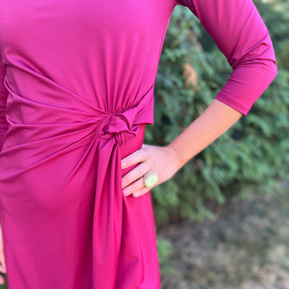 Knot Dress - Cherry Transcendent Active