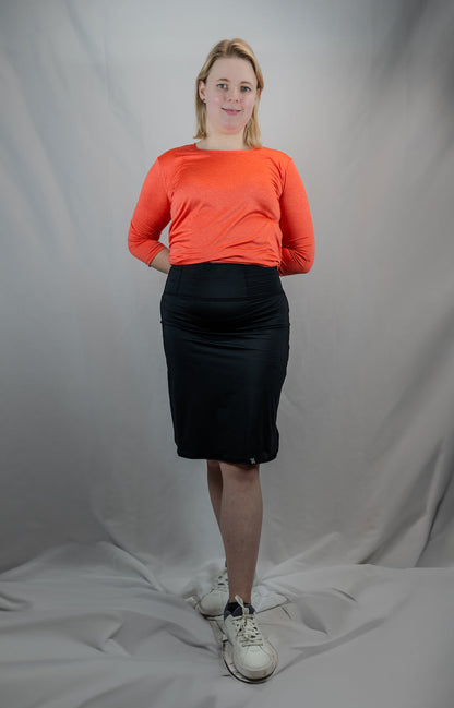 Recycled All Day Active Skirt - Black Transcendent Active Modest