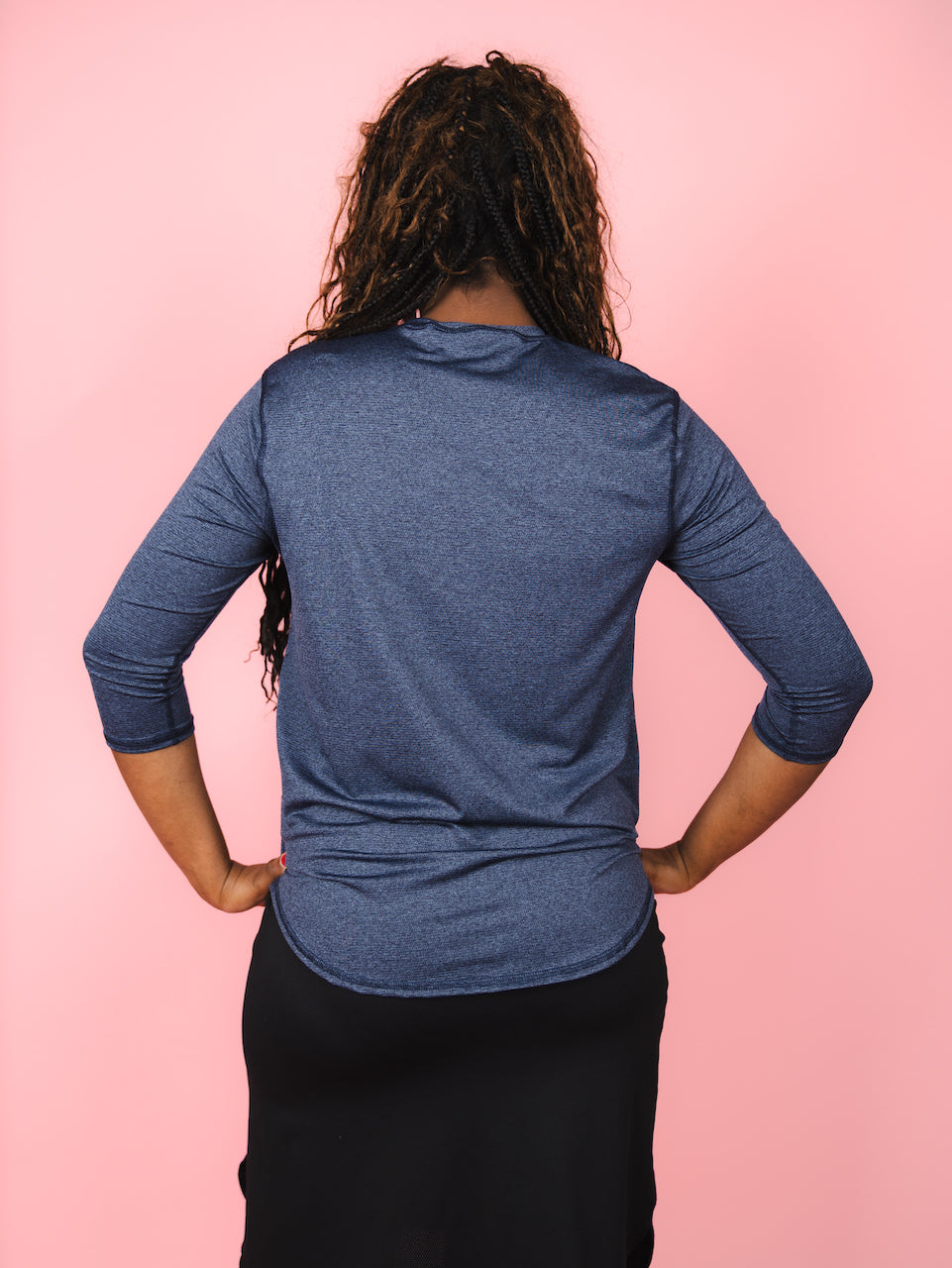 Performance Quarter Sleeve - Denim Transcendent Active