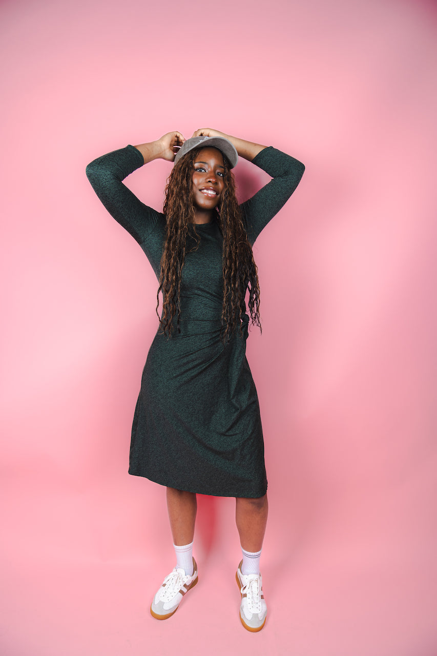 Knot Dress - Forest Green Transcendent Active