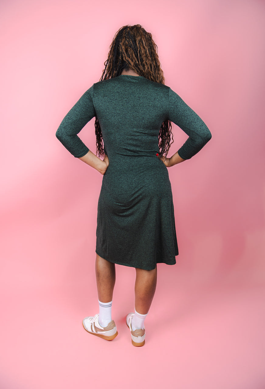 Knot Dress - Forest Green Transcendent Active