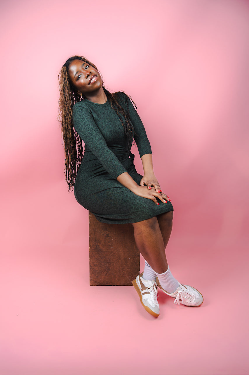 Knot Dress - Forest Green Transcendent Active