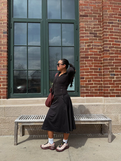 Midi Skate Skirt with Pockets Transcendent Active