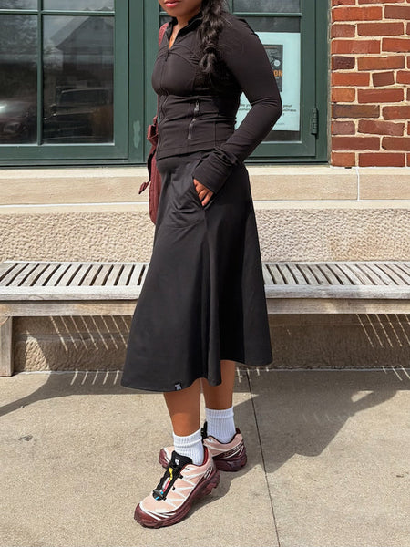 Modest Midi Skirt with Pockets – Transcendent Active
