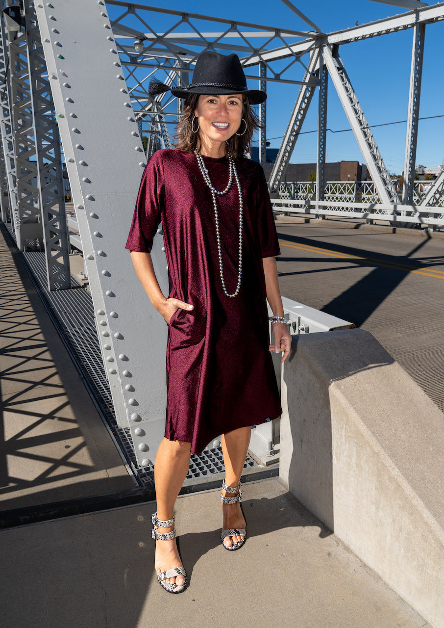 Jet Set Dress - Pinot Transcendent Active