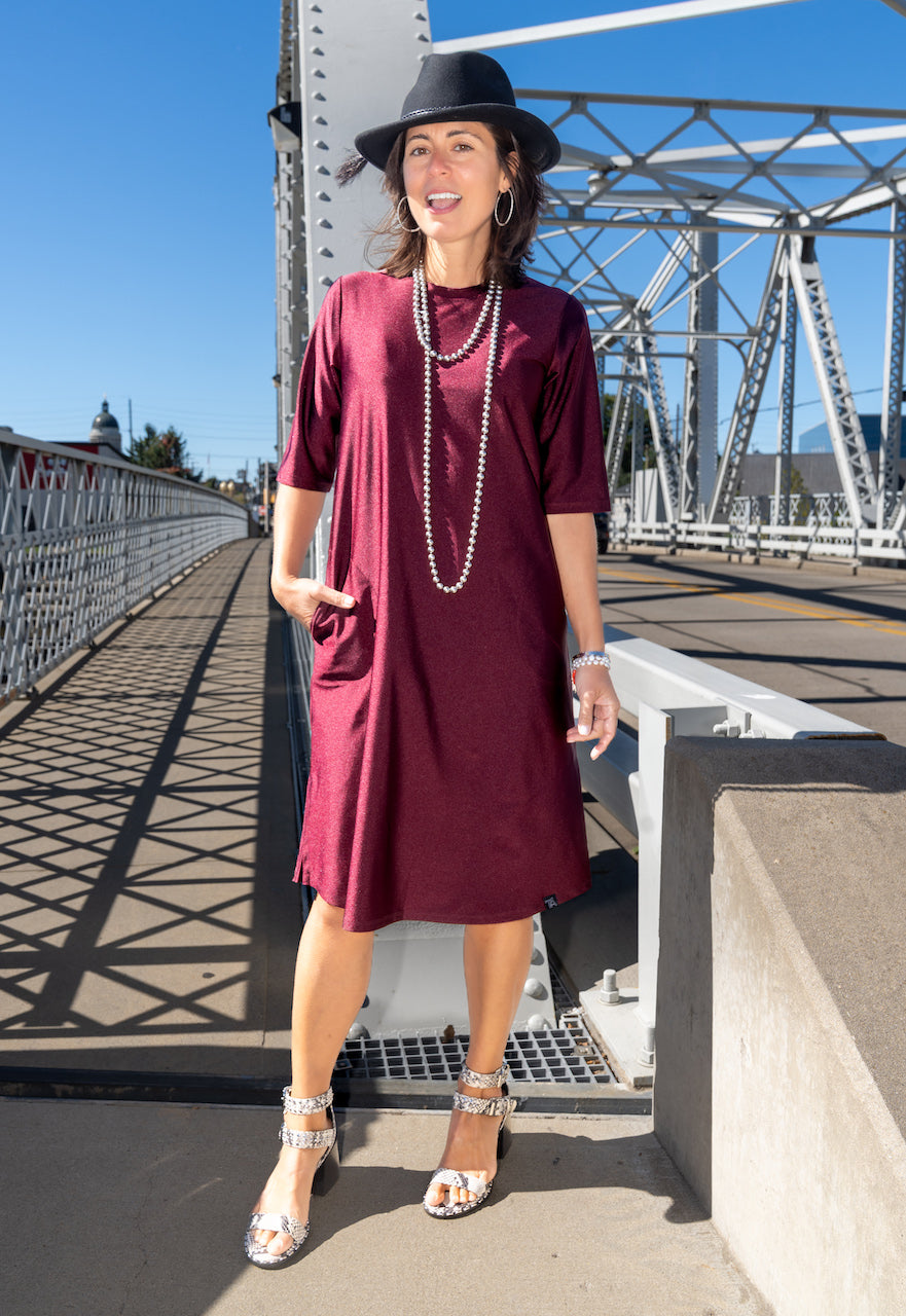 Jet Set Dress - Pinot Transcendent Active