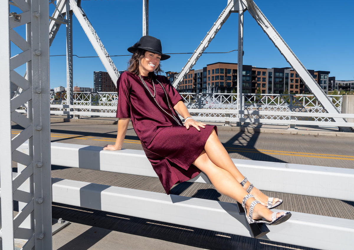 Jet Set Dress - Pinot Transcendent Active
