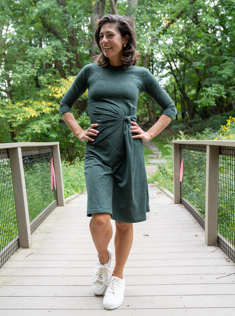 Knot Dress - Forest Green Transcendent Active