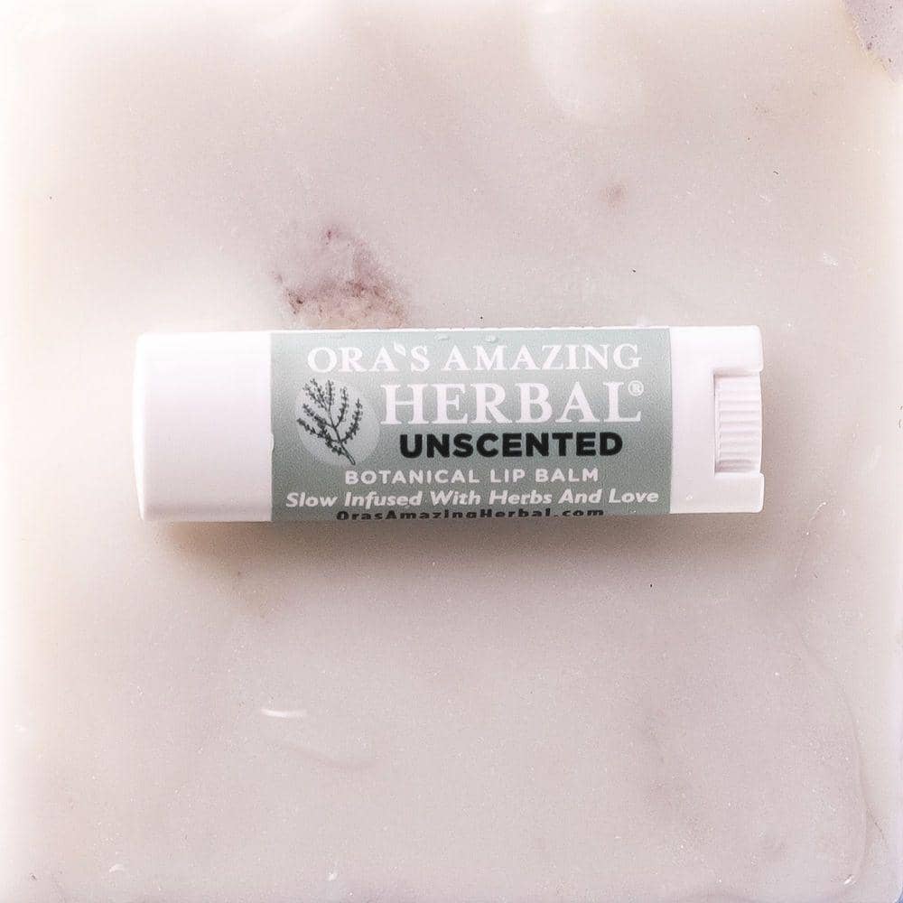 Natural Unscented Lip Balm, Fragrance Free Lip Balm Ora's Amazing Herbal