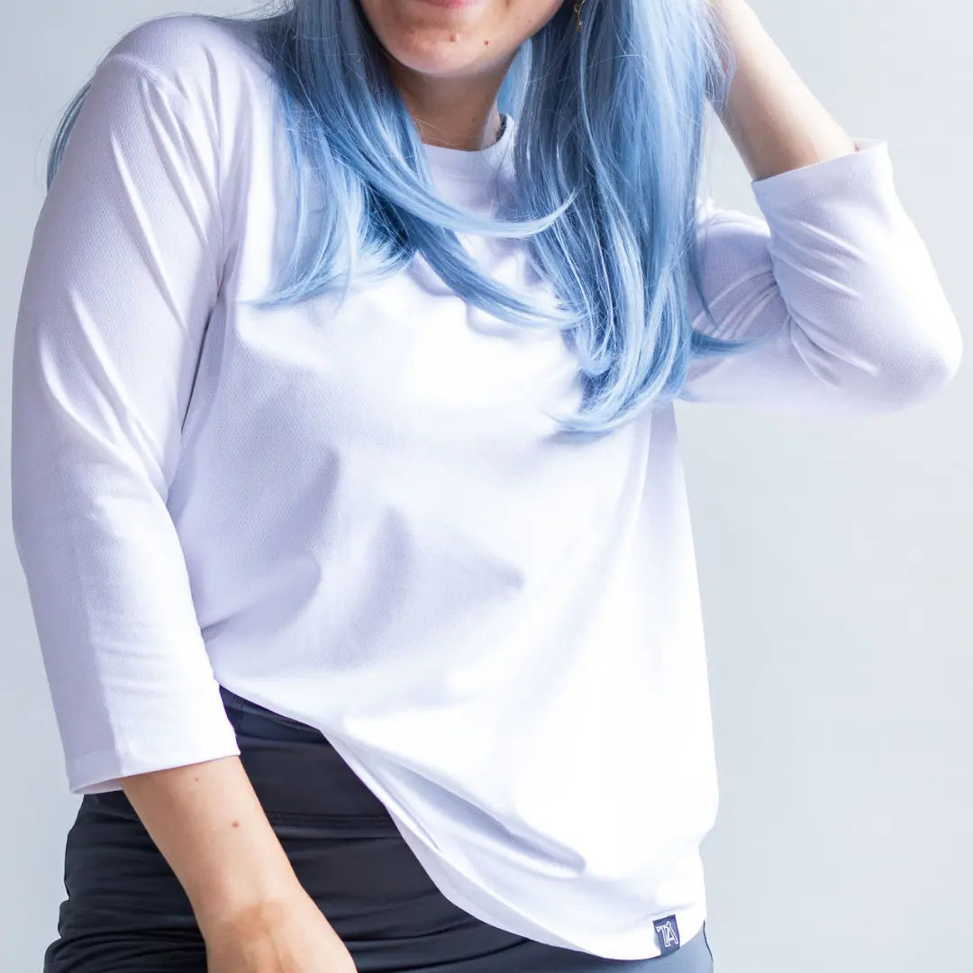 Performance Quarter Sleeve - White Transcendent Active